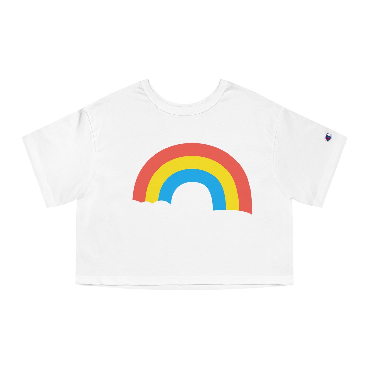 Champion Women's Heritage Cropped T-Shirt White Logo