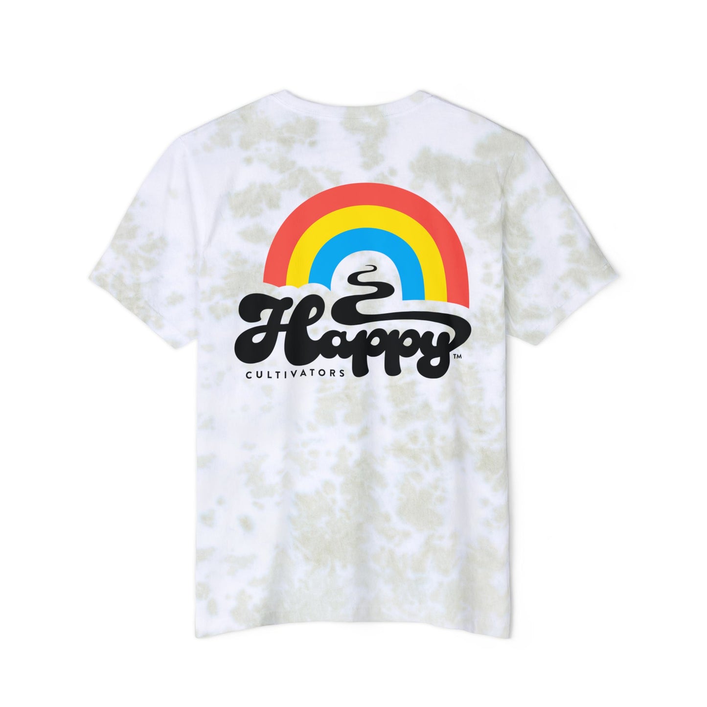 Unisex FWD Fashion Tie-Dyed T-Shirt -  Black Logo Rainbow on back