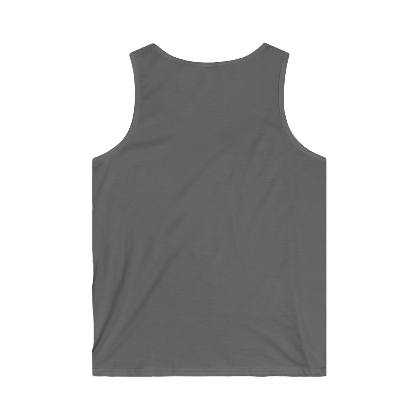 Men's Softstyle Tank Top - Front Happy Logo