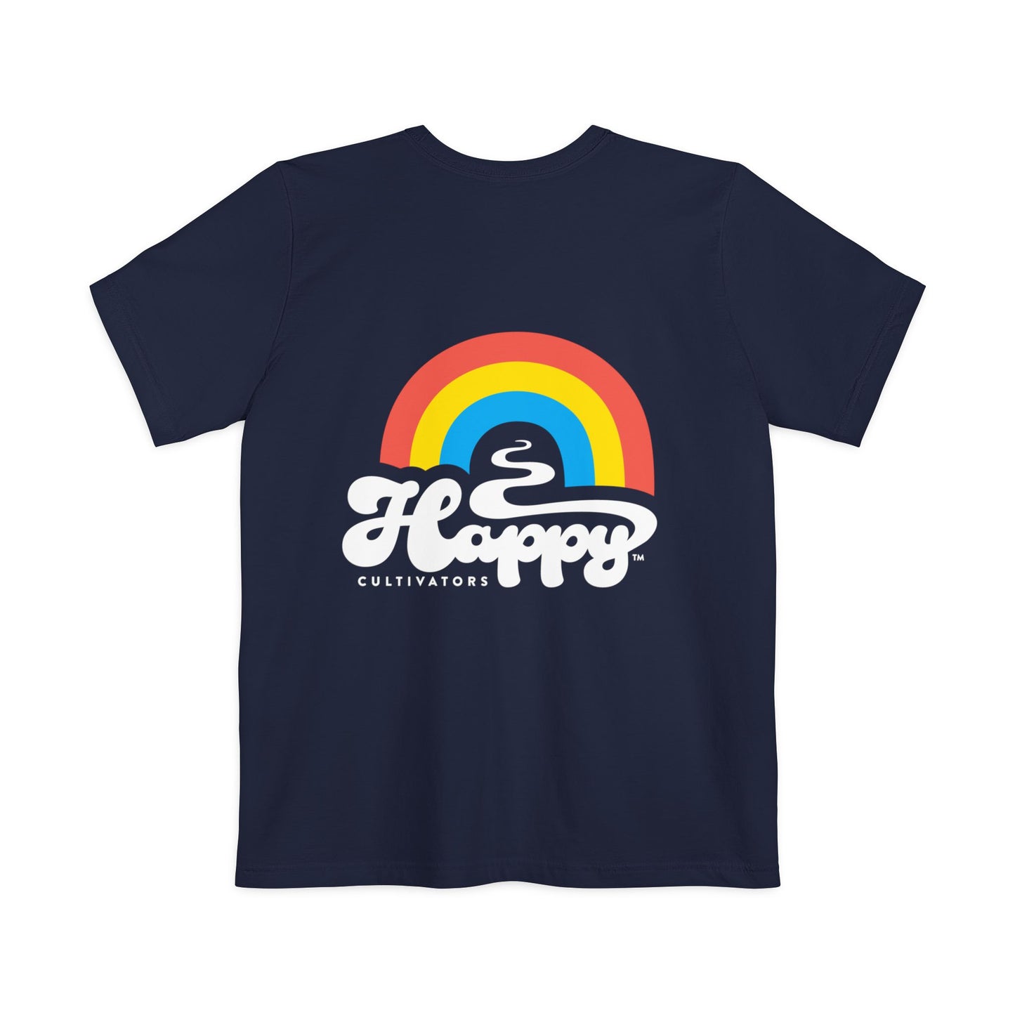 Unisex Pocket T-shirt - Rainbow on Back